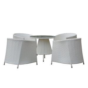 Classcial Rattan Weave Armchair Dining Table Chair Set | Shinlin Outdoor Dining Chairs CZ1003