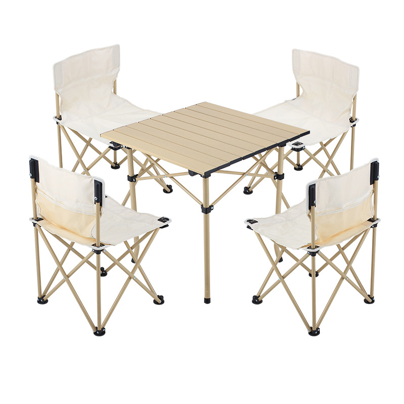 FCY001 Outdoor Foldable Camping Table Chair Set Amzon Hot Sale Aluminium Alloy Beach Chair Outdoor Fishing Stool