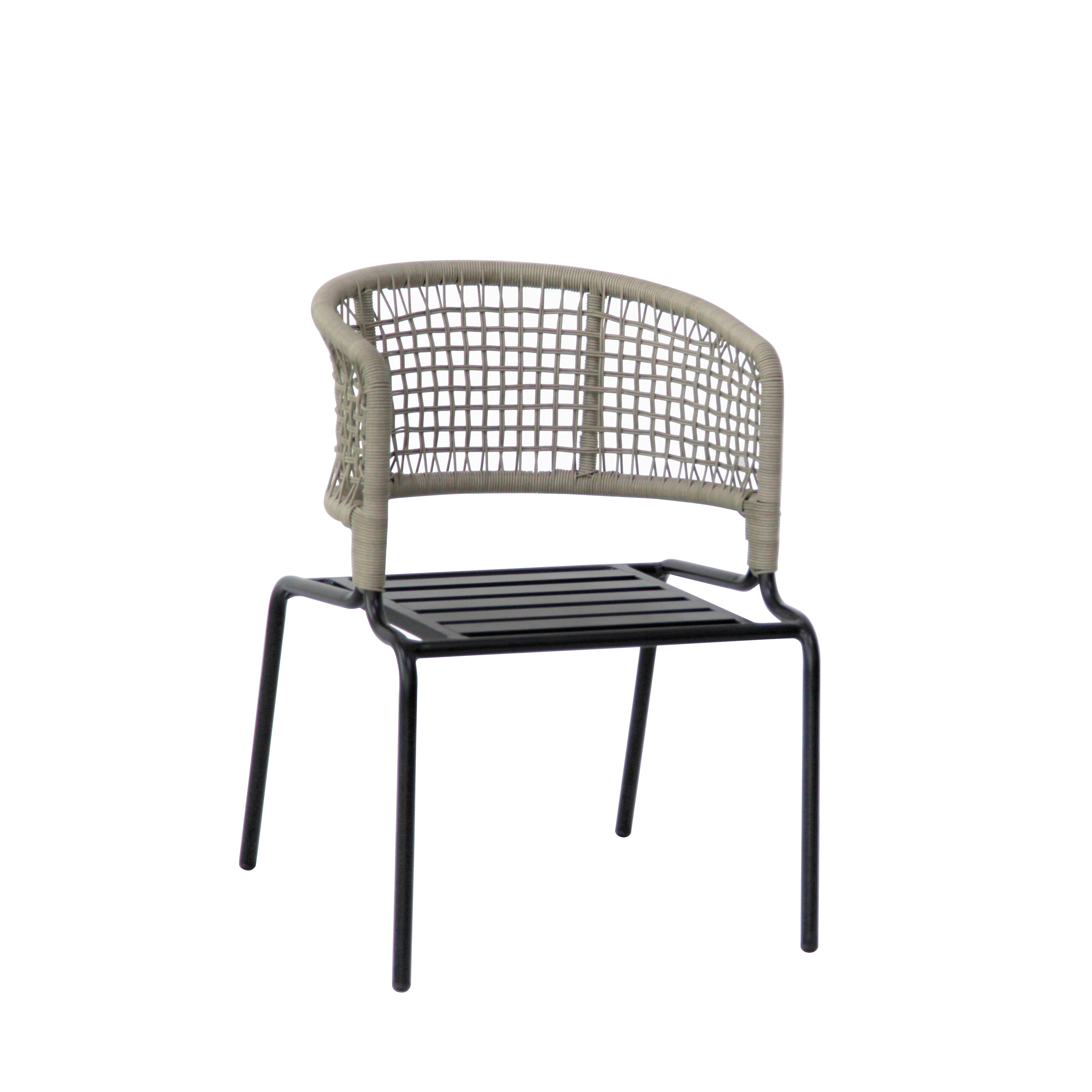 Braided Rope Balcony Garden Dining Table and Chair Set - Patio Furniture | Shinlin 4+1pcs Outdoor Dining Set CZ022