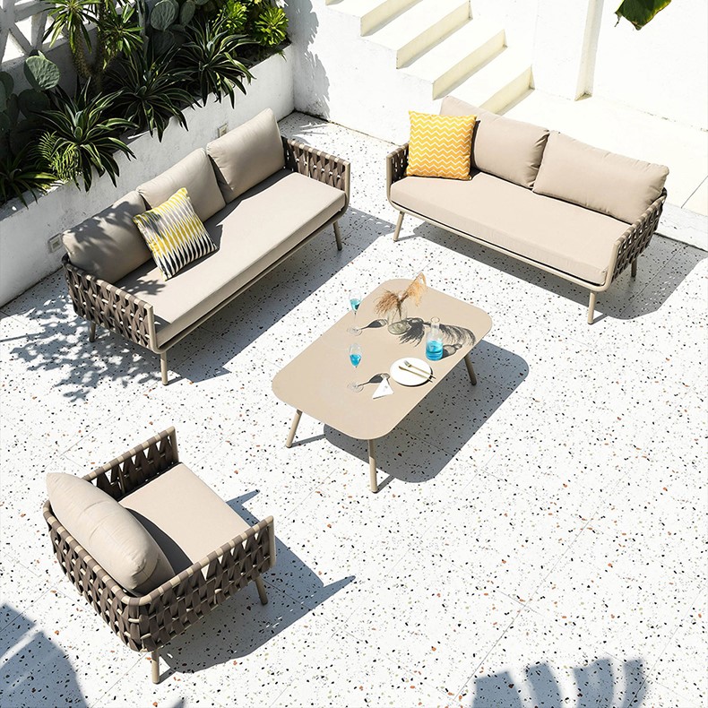 Rope Weave Outdoor Sofa Set Garden Furniture | Shinlin Outdoor Patio Furniture SF001-B