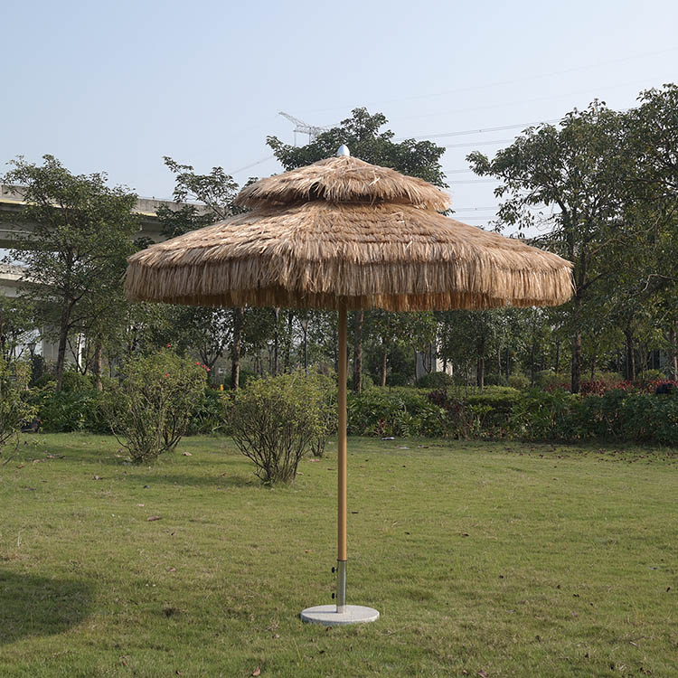 2.5M Outdoor Parasol Straw Sun Umbrella - Beach Umbrella| Shinlin Outdoor Parasol Straw Umbrella SU001