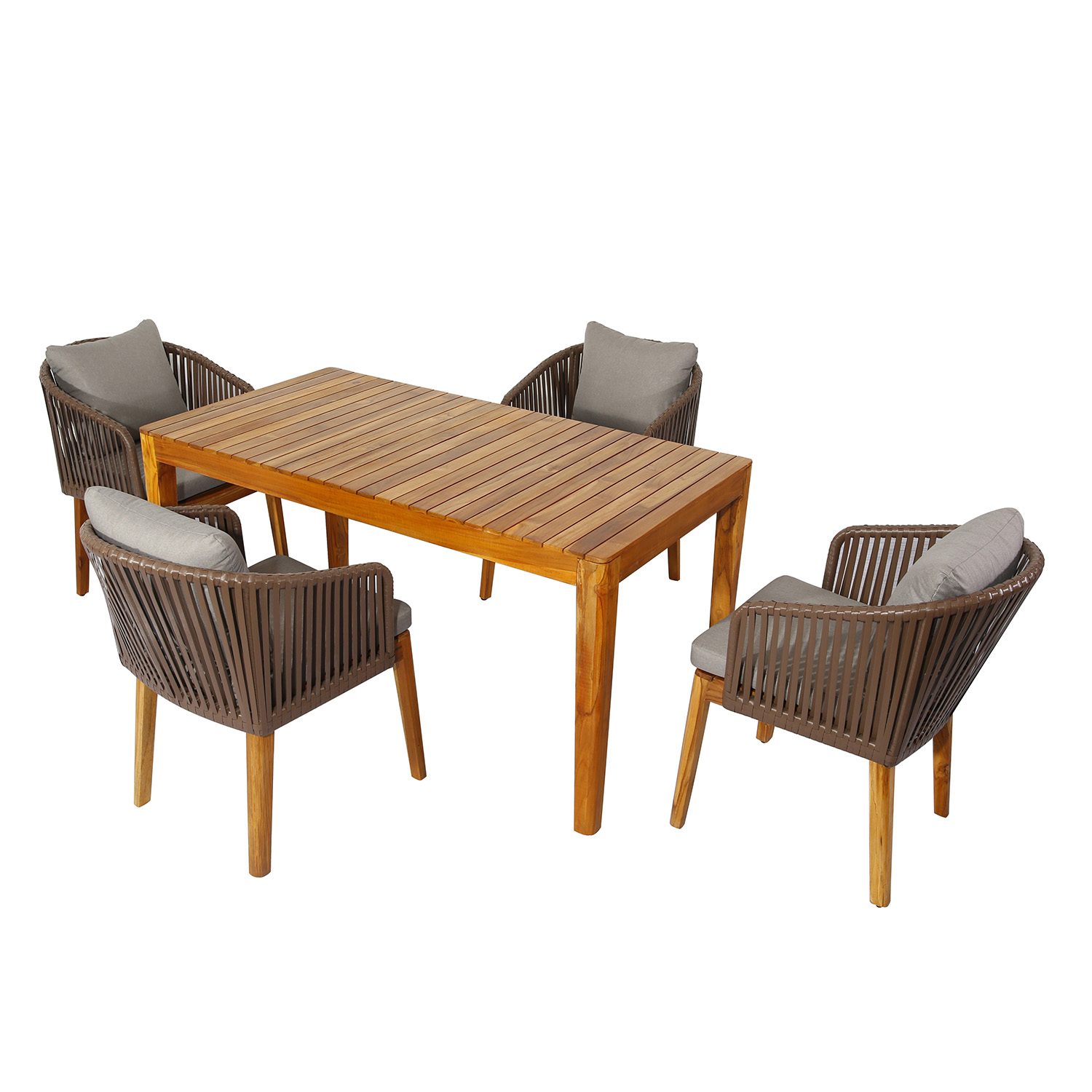 CZ003 Teakwood Garden Furniture Dining Set Outdoor Dining Table and Chair Set