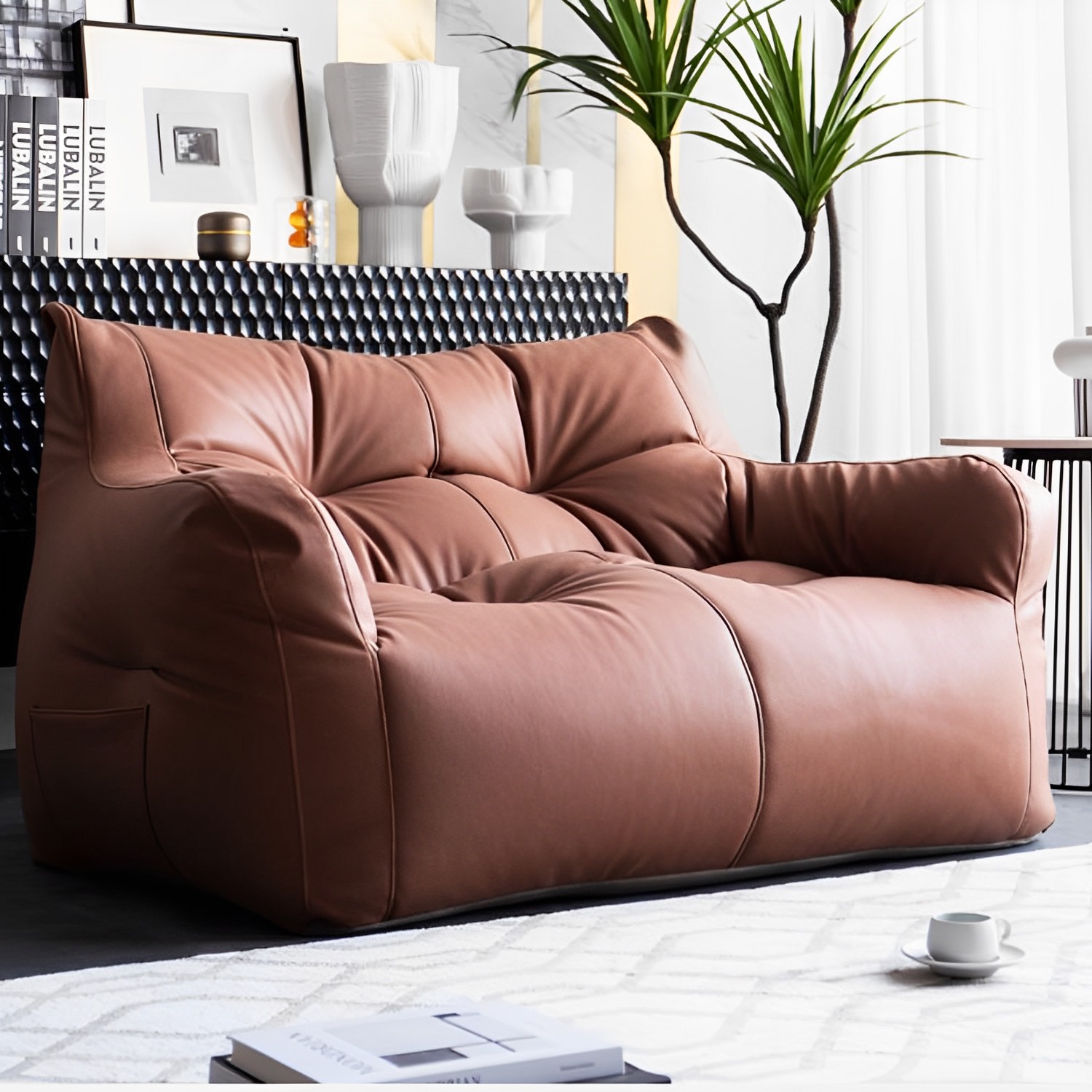 Wholesales Bean Bag Sofa Lazy Double Seat Beanbags - Garden Furniture| Shinlin Living Room Beanbags F051