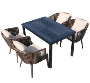 Rattan Wicker Garden Hotel Restaurant Patio Outdoor Furniture Aluminum Rattan Dining Chairs CZ030